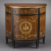 One Door Cabinet in Medium Wood