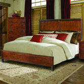 Rustic Lodge Panel Bed