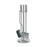 Chimo 5 Piece Fireplace Set with Circular Stand