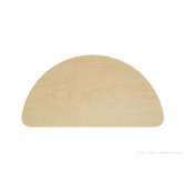 Toddler Height 48" Half Round Table