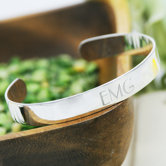 Personalized Slim Cuff Bracelet
