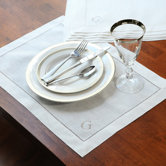 Linen Hemstitch Placemat (Set of 6)