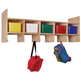 Five Section Wall Locker with Optional Tote Trays