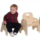 5" Wood Classroom Toddler Stackable Chair
