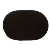 Solid Black Rug