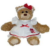 8" Daisy Heart Bear in Heart Costume