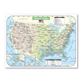 Shaded Relief Map - United States