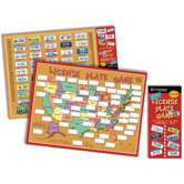 License Plate Laminated Map Game