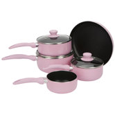 Breast Cancer Campaign Serenity 5 Piece Saucepan and Fry Pan Set
