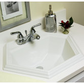Advantage Edgefield Self Rimming Hexagon Bathroom Sink