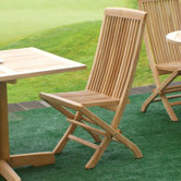 Fan Folding Dining Arm Chair