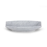 Cradle Marble Vessel Sink in Carrera White