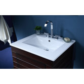 25" Vanity Top with Square Bowl