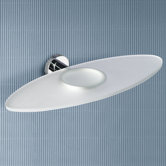 Demetra Wall Mounted Double Soap Dish in Chrome