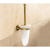 Romance Glass Wall Mounted Toilet Brush Holder