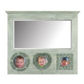 Mirror and 3 Shaped Picture Frame