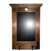 Driftwood Blackboard with Hooks