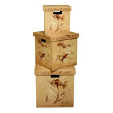 Flower Storage Box (Set of 3)