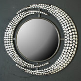 Diamante Double Crescent Mirror