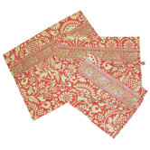 Safia Lingerie Envelopes in Sari Flowers Tomato