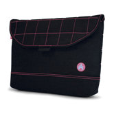 SUMO Nylon Sleeve in Black with Pink Stitching