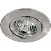Quality Line 6 x 35W Swiveling Downlight in Brushed Iron