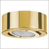 Micro Line Furniture Swiveling Downlight Set in Gold