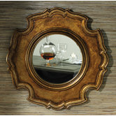 Ornate Carved Wooden Wall Mirror