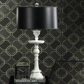 Tribeca White Lacquer Table Lamp