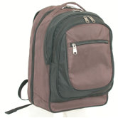 Easy Check Computer Backpack in Brown