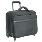 N - 2 Wheeled Laptop Case in Black