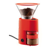 Bistro Electric Burr Grinder in Red