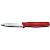 3.25" Wavy Edge Paring Knife in Red