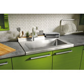 Classic 30" x 26" Worktop Stainless Steel Single Bowl Kitchen Sink