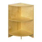 Cubbie 36" Curved Shelf  Corner 36"High in Natural