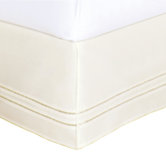 Hemstitch Bed Skirt in Ivory