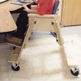 Caster Base for Low Kinder Chair with tray