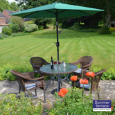 Copenhagen Garden Dining Set in Green