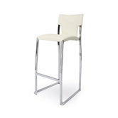 Kelsey 30"  Vinyl Barstool in Ivory