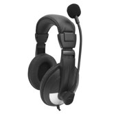 Headphone with Adjustable Gooseneck Microphone