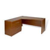 Pro X - L-Shaped Crescent Executive Desk with Lateral File (Left)