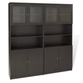 Pro X - Double Bookcase with Hutch Set
