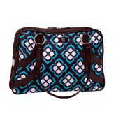 Chloe Dao 15.6" Lotus Satchel in Black/White/Blue/Purple