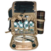 Aztec Picnic Backpack in Green