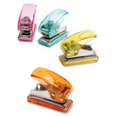Single Hole Punch, Mini, 3-1/2"x3"x2", Assorted