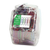 Paper Clips, Jumbo, Metallic/Vinyl Coated, 36 per Set, Assorted