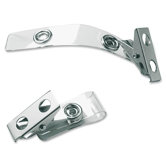 ID Strap Clip Adapter, Vinyl, 25 per Pack, Clear