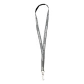 Reflective Lanyard, with Breakaway Clip, 36" L, Black
