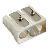 Dual Sharpener, 1", Metal, Silver