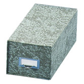 Index Card Storage File, 14-1/2" Deep, 5"x8", Green